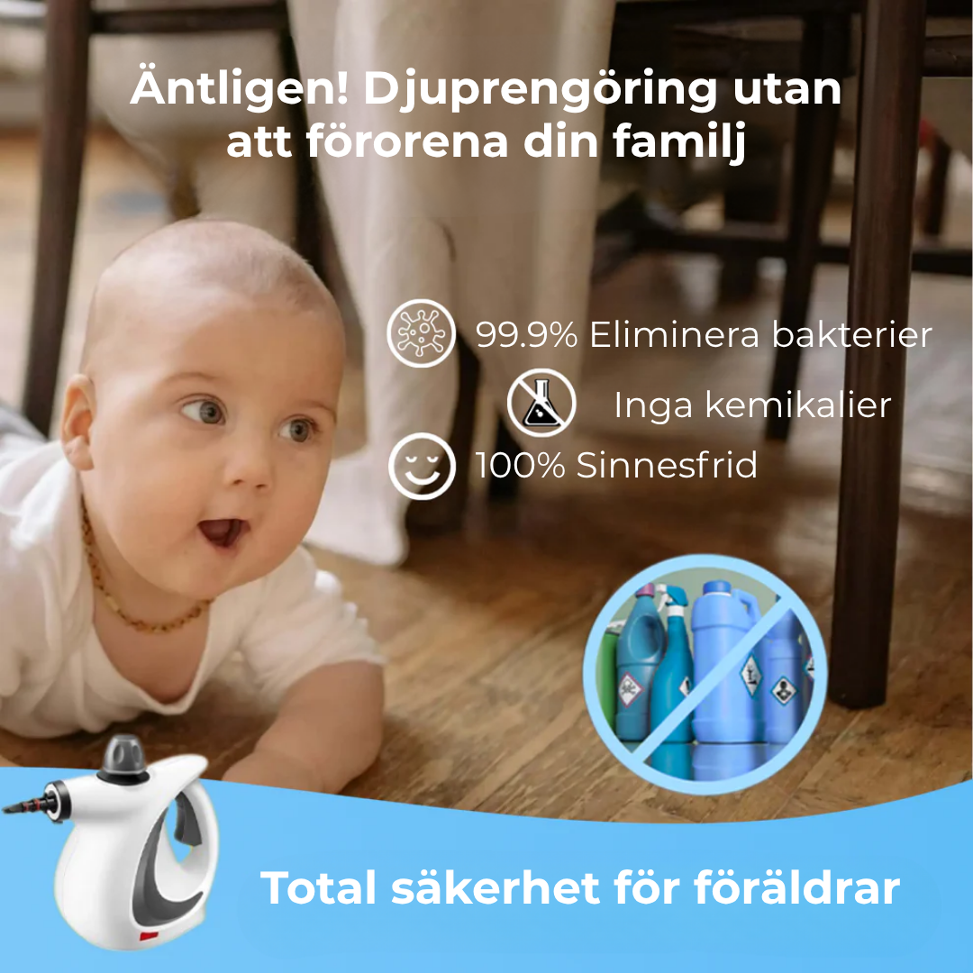TryggSteam™ | Städa Rent – Utan Kemikalier. Bara Ånga.