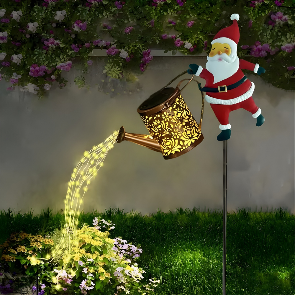 Tomtens Ljusström™ | Solcellsdriven Jultomtevattningslampa