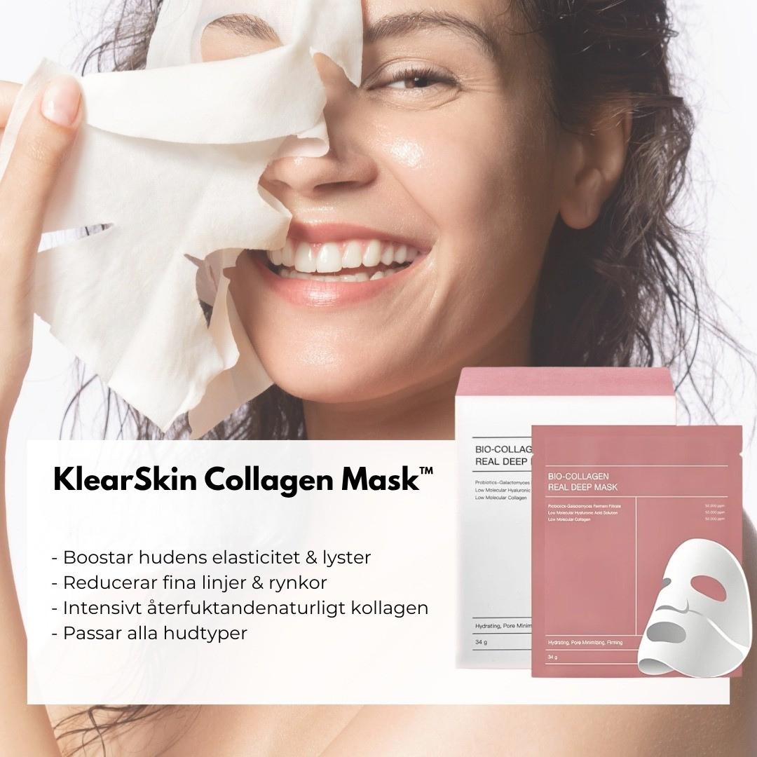 KlearSkin Collagen Mask™ | Ger huden ny lyster och återfuktning