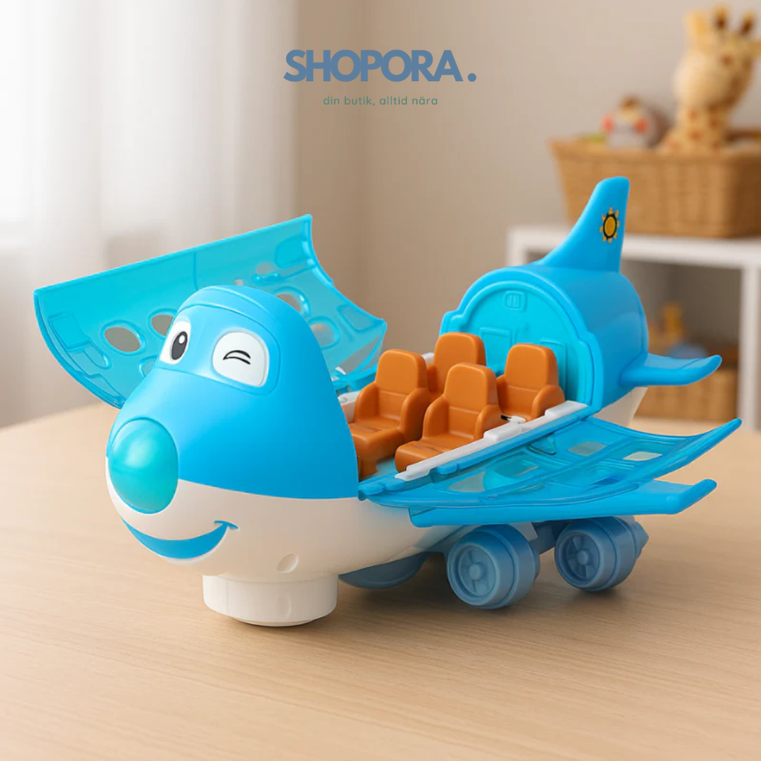 MagiFlyg™ – Magiskt ljus & musikflygplan