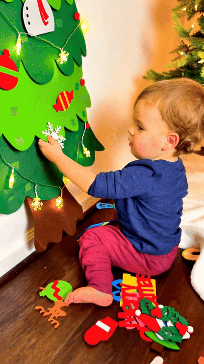 Barnens egen julgran i filt | Dekorera, lek och skapa julstämning!