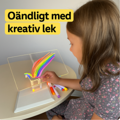 GlowPaint™ | Lysande Återanvändningsbar Ritbräda