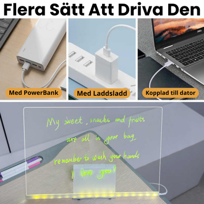 GlowPaint™ | Lysande Återanvändningsbar Ritbräda